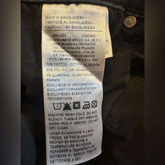 Denizen by Levi’s girls black low rise jegging size 3 (26) - Picture 5 of 5